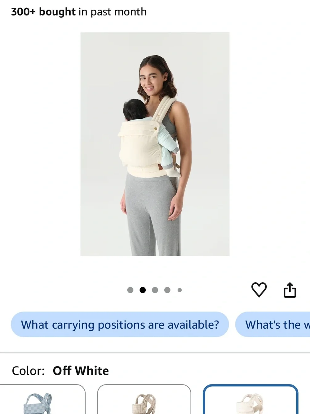NWT - Nest Blanche - Cotton - Off White - Comfortable Ergonomic